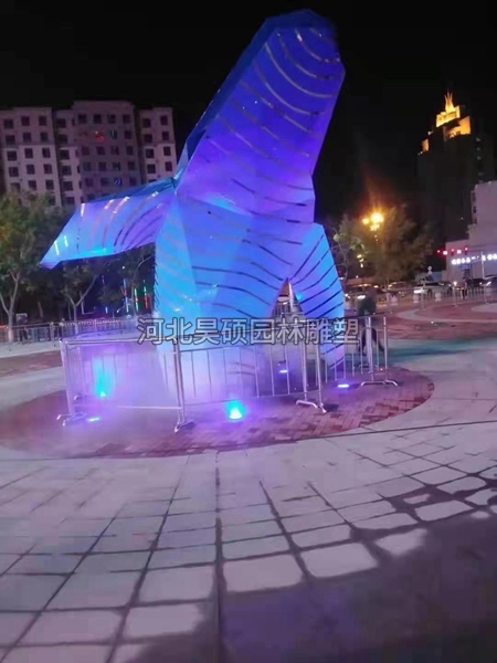 黑龙江大庆万达广场不锈钢广场雕塑